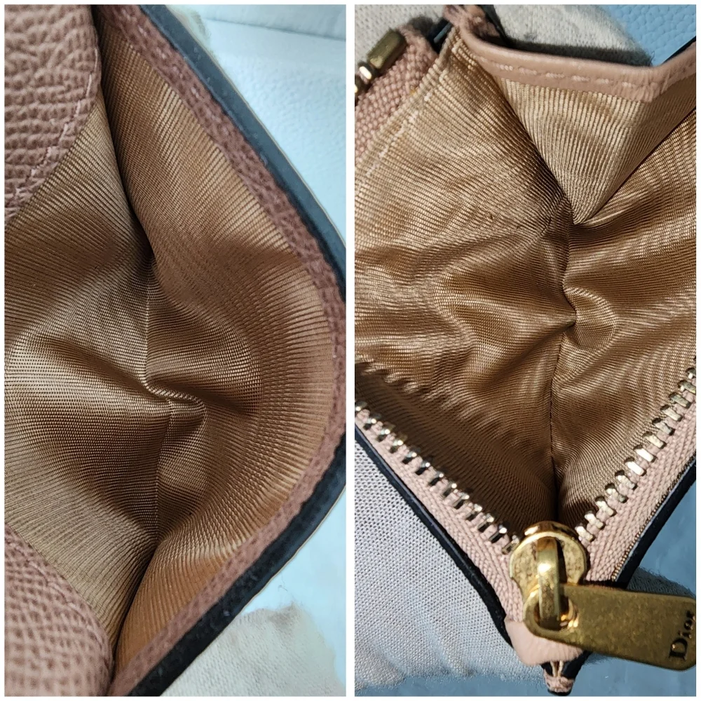 Auth Dior LIKE NEW Taurillion Saddle Lotus Wallet